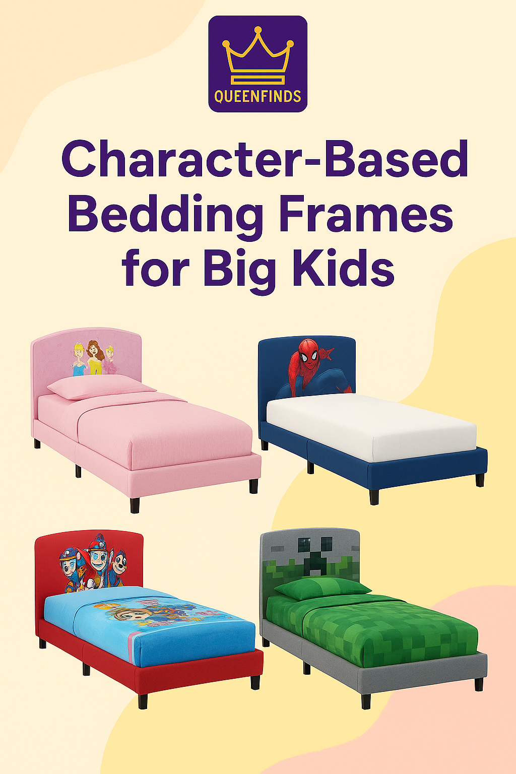 Character-Based Bedding Frames for Big Kids