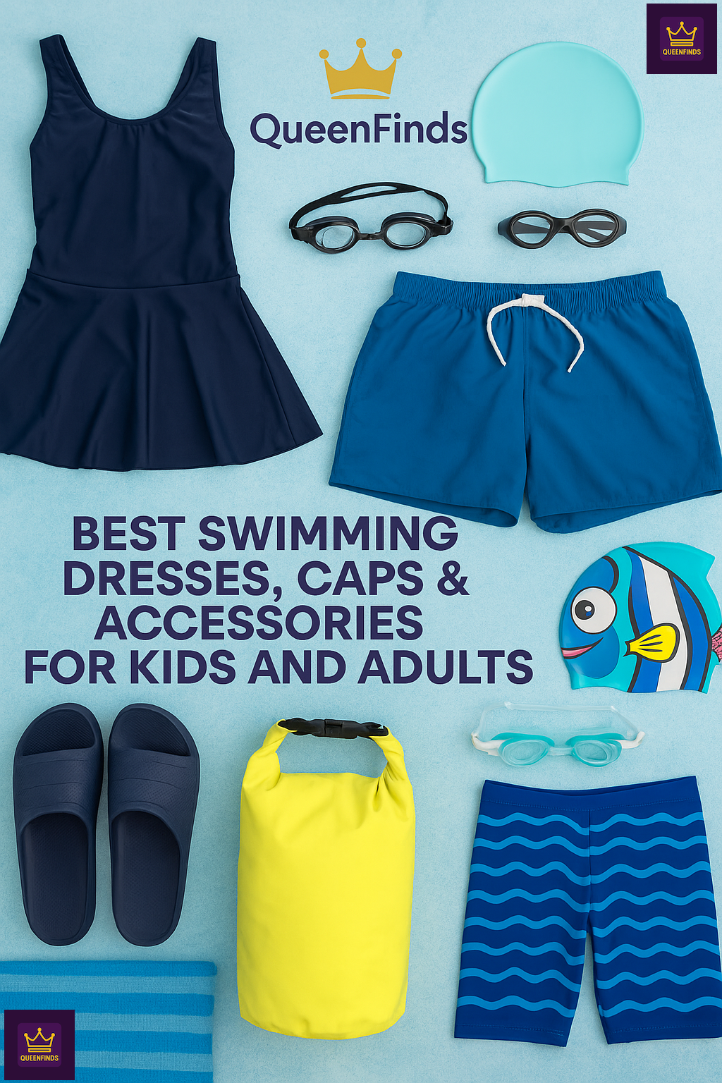 Dive In Style: Best Swimming Dresses, Caps & Accessories for Kids and Adults