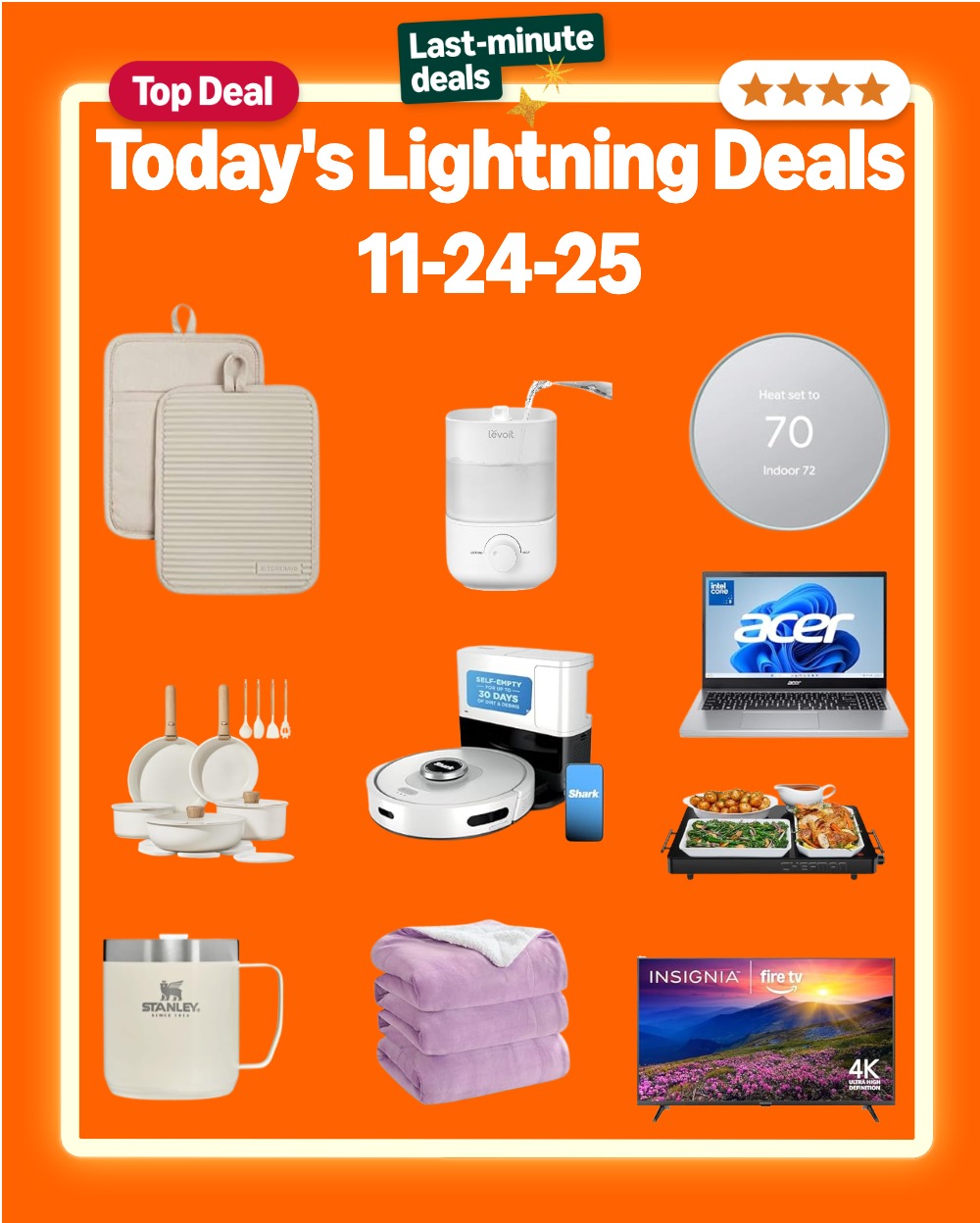 🔥 Today’s Lightning Deals – November 24, 2025 (Updated Live!)