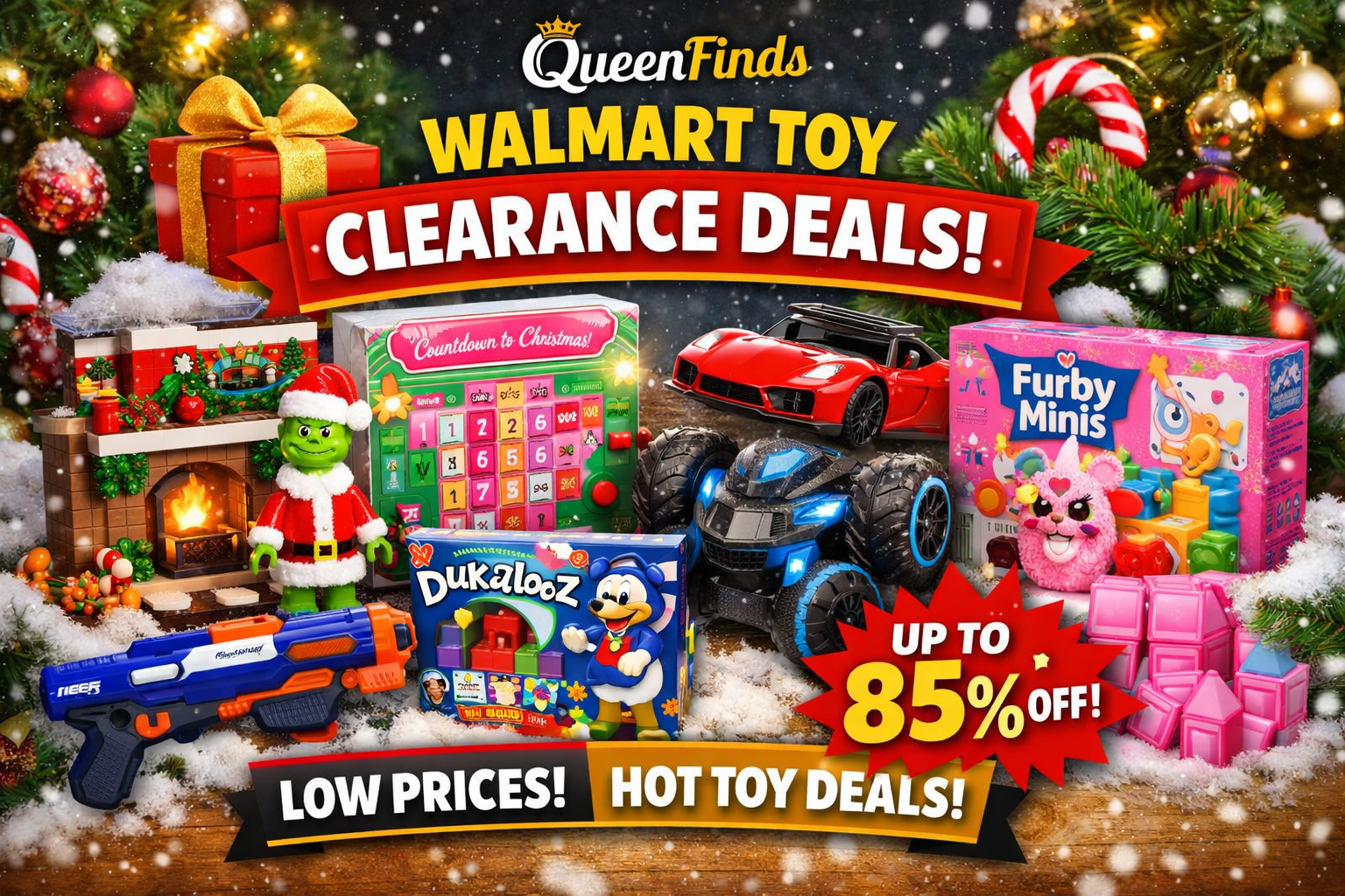 🧸 Walmart Holiday Toy Clearance Deals — Up to 85% OFF Kids Favorites